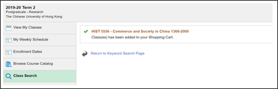 Class Search
