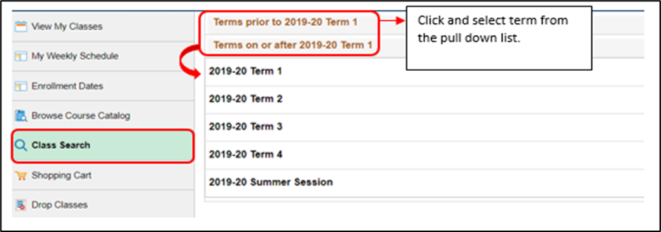 Class Search